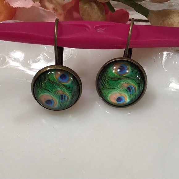 Peacock Earrings - Picture 5 of 7